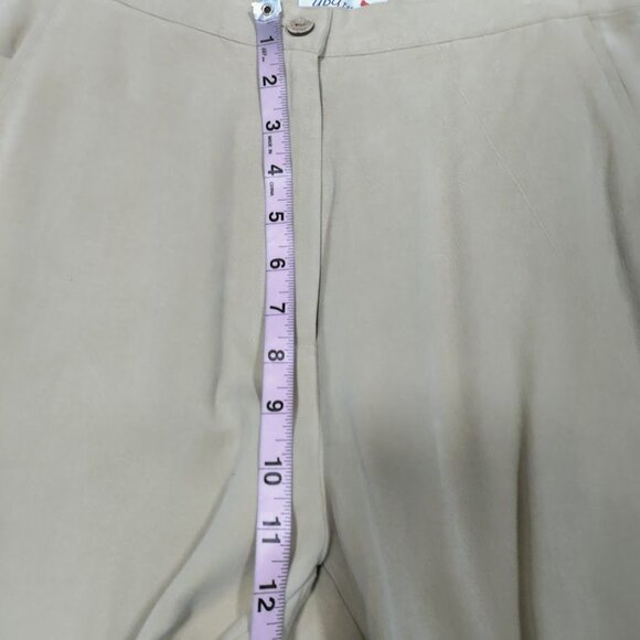 NWOT UbU I'll Be Me Lagenlook Artsey Layers Casual Trouser Pants Tan M/30 - Picture 7 of 9